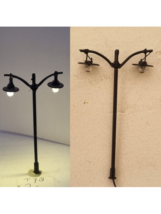 T78 dubbele hanglantaarn metaal 